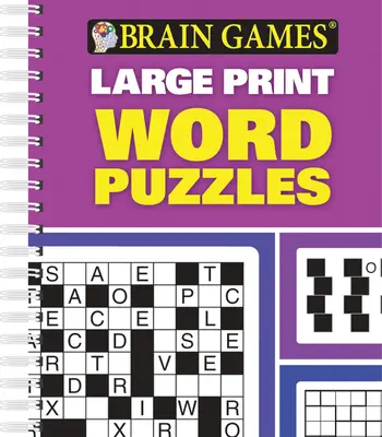 Gry umysłowe - duży druk - łamigłówki słowne - Brain Games - Large Print - Word Puzzles