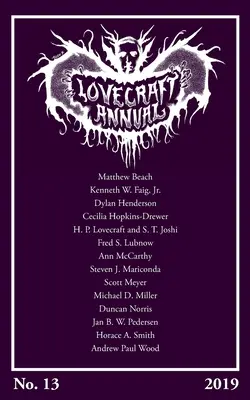 Lovecraft Annual nr 13 (2019) - Lovecraft Annual No. 13 (2019)