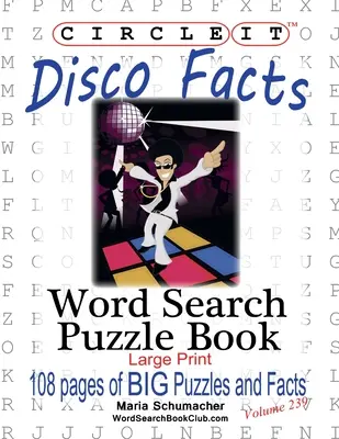 Krąg, fakty o dyskotekach, wyszukiwanie słów, książka z łamigłówkami - Circle It, Disco Facts, Word Search, Puzzle Book