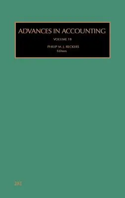 Postępy w rachunkowości: Tom 18 - Advances in Accounting: Volume 18