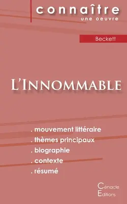 Fiche de lecture L'Innommable de Samuel Beckett (Analyse littraire de rfrence et rsum complet)