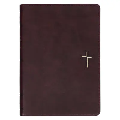 NLT Biblia Święta na co dzień dla mężczyzn, New Living Translation, skóra wegańska, emblemat krzyża - NLT Holy Bible Everyday Devotional Bible for Men New Living Translation, Vegan Leather, Cross Emblem