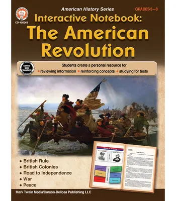 Interaktywny notatnik: Zeszyt ćwiczeń do rewolucji amerykańskiej, klasy 5-8 - Interactive Notebook: The American Revolution Resource Book, Grades 5 - 8