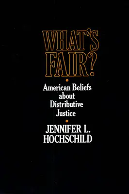 Co jest sprawiedliwe: Amerykańskie przekonania na temat sprawiedliwości dystrybutywnej - What's Fair: American Beliefs about Distributive Justice