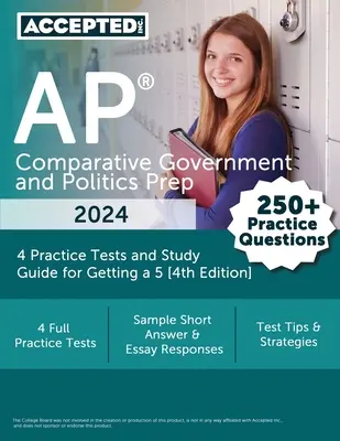 AP Comparative Government and Politics Prep 2024: 4 praktyczne testy i przewodnik do nauki, aby uzyskać 5 [4th Edition] - AP Comparative Government and Politics Prep 2024: 4 Practice Tests and Study Guide for Getting a 5 [4th Edition]
