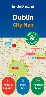 Lonely Planet Dublin - mapa miasta - Lonely Planet Dublin City Map