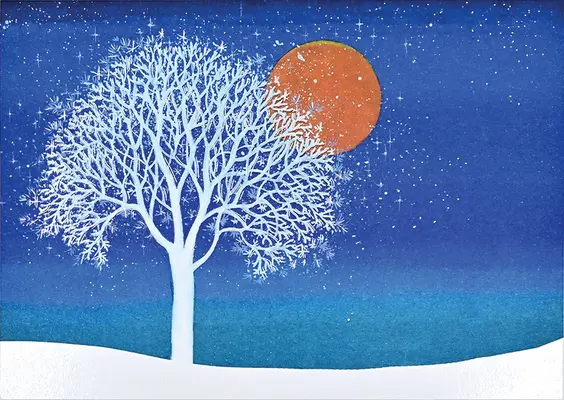 Kartki świąteczne Winter Tree Deluxe Boxed - Winter Tree Deluxe Boxed Holiday Cards