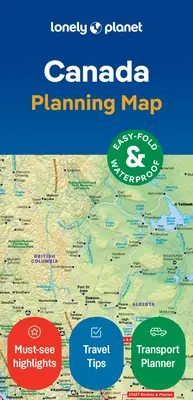 Lonely Planet Canada - mapa do planowania - Lonely Planet Canada Planning Map