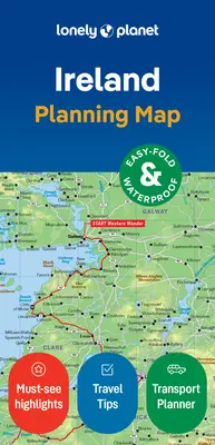 Lonely Planet Irlandia - mapa do planowania - Lonely Planet Ireland Planning Map