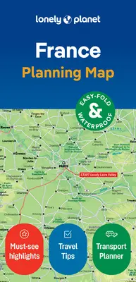 Lonely Planet Francja - mapa do planowania - Lonely Planet France Planning Map