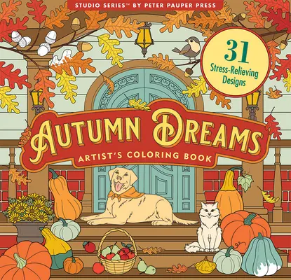Kolorowanka Jesienne sny - 31 bezstresowych wzorów - Autumn Dreams Coloring Book - 31 Stress Free Designs
