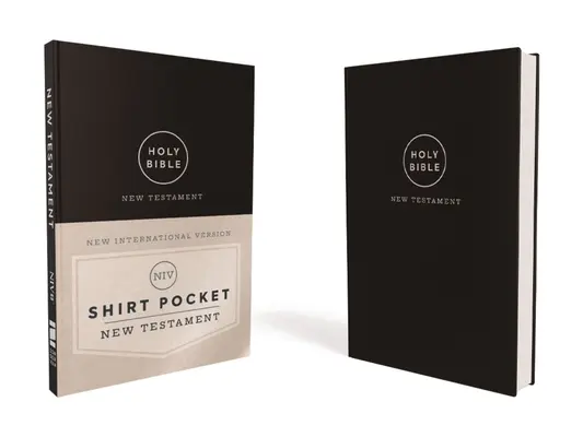 Niv, Nowy Testament z kieszenią na koszulę, miękka skóra, czarny, wygodny nadruk - Niv, Shirt Pocket New Testament, Leathersoft, Black, Comfort Print