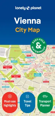 Lonely Planet Wiedeń: mapa miasta - Lonely Planet Vienna City Map