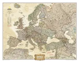 National Geographic: Ścienna mapa wykonawcza Europy - National Geographic: Europe Executive Wall Map