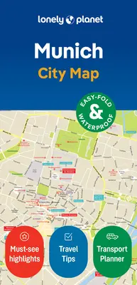 Lonely Planet: mapa miasta Monachium - Lonely Planet Munich City Map