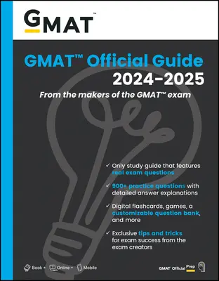 Oficjalny przewodnik GMAT 2024-2025: Książka + Bank pytań online - GMAT Official Guide 2024-2025: Book + Online Question Bank