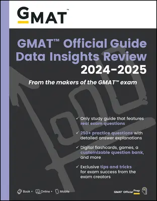 GMAT Oficjalny przewodnik Data Insights Review 2024-2025: Książka + Bank pytań online - GMAT Official Guide Data Insights Review 2024-2025: Book + Online Question Bank