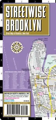 Streetwise Brooklyn Map - laminowana mapa ulic Brooklynu w centrum Nowego Jorku - Streetwise Brooklyn Map - Laminated City Center Street Map of Brooklyn, New York