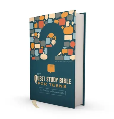 Niv, Quest Study Bible for Teens, twarda oprawa, granatowa, wygodny druk: Biblia pytań i odpowiedzi - Niv, Quest Study Bible for Teens, Hardcover, Navy, Comfort Print: The Question and Answer Bible