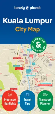 Lonely Planet Kuala Lumpur - mapa miasta - Lonely Planet Kuala Lumpur City Map