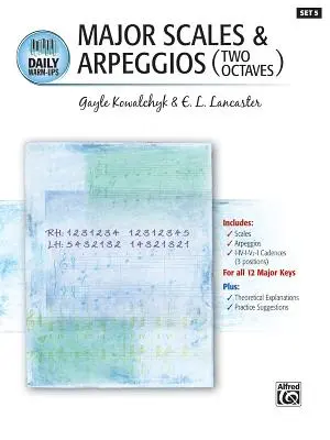 Codzienne rozgrzewki, zeszyt 5: Gamy durowe i arpeggia - Daily Warm-Ups, Bk 5: Major Scales & Arpeggios