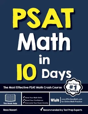 Matematyka PSAT w 10 dni: Najskuteczniejszy przyspieszony kurs matematyki PSAT - PSAT Math in 10 Days: The Most Effective PSAT Math Crash Course