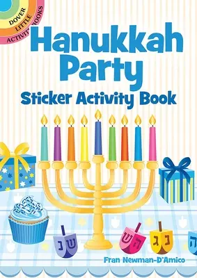 Książka z naklejkami na imprezę chanukową - Hanukkah Party Sticker Activity Book