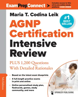 Agnp Certification Intensive Review: Plus 1200 pytań ze szczegółowymi uzasadnieniami - Agnp Certification Intensive Review: Plus 1,200 Questions with Detailed Rationales