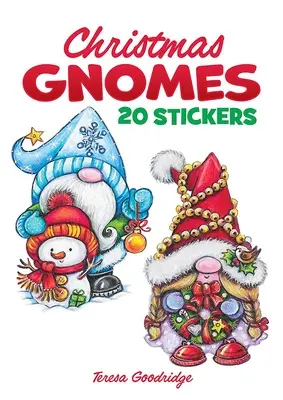 Świąteczne krasnale: 20 naklejek - Christmas Gnomes: 20 Stickers