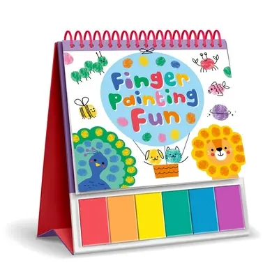 Malowanie palcami: Kolorowanka sztalugowa z 6 farbami - Finger Painting Fun: Easel Coloring Book with 6 Paints