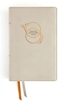 Niv, Couples' Devotional Bible (Build a Biblical Foundation for Your Marriage), Leathersoft, Stone, Comfort Print: Wzrastanie razem w Chrystusie - Niv, Couples' Devotional Bible (Build a Biblical Foundation for Your Marriage), Leathersoft, Stone, Comfort Print: Growing Together in Christ