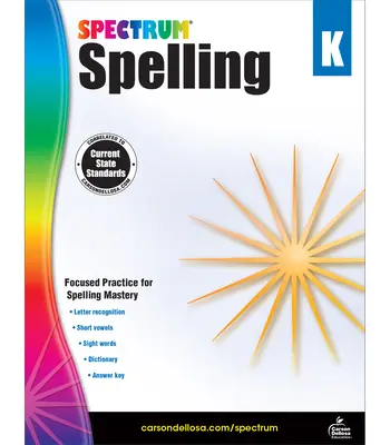 Spectrum Spelling, klasa K - Spectrum Spelling, Grade K