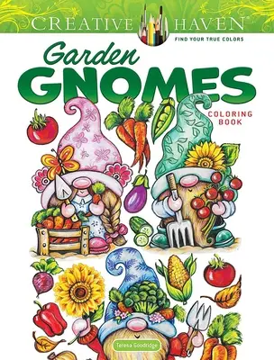 Kolorowanka z krasnalami ogrodowymi Creative Haven - Creative Haven Garden Gnomes Coloring Book