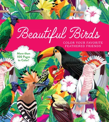 Piękne ptaki: Pokoloruj swoich ulubionych pierzastych przyjaciół - ponad 100 stron do pokolorowania! - Beautiful Birds: Color Your Favorite Feathered Friends - More Than 100 Pages to Color!
