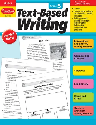 Pisanie oparte na tekście, klasa 5, materiały dla nauczycieli - Text-Based Writing, Grade 5 Teacher Resource