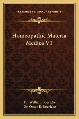 Homeopathic Materia Medica V1